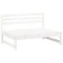 Zentrales Sofa Massives Kiefernholz weiß 120x80 cm von vidaXL, Modulare Sofas für den Außenbereich - Ref: Foro24-825731, Prei...