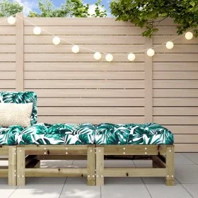 Garden stools with cushions 2 pcs impregnated pine wood by vidaXL, Modular outdoor sofas - Ref: Foro24-825701, Price: 141,32 ...