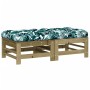 Garden stools with cushions 2 pcs impregnated pine wood by vidaXL, Modular outdoor sofas - Ref: Foro24-825701, Price: 142,96 ...