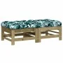 Garden stools with cushions 2 pcs impregnated pine wood by vidaXL, Modular outdoor sofas - Ref: Foro24-825701, Price: 141,32 ...