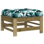 Garden stools with cushions 2 pcs impregnated pine wood by vidaXL, Modular outdoor sofas - Ref: Foro24-825701, Price: 142,96 ...