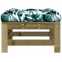 Garden stools with cushions 2 pcs impregnated pine wood by vidaXL, Modular outdoor sofas - Ref: Foro24-825701, Price: 141,32 ...