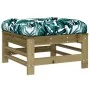 Garden stools with cushions 2 pcs impregnated pine wood by vidaXL, Modular outdoor sofas - Ref: Foro24-825701, Price: 141,32 ...