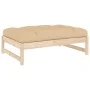 Gartenhocker aus massivem Kiefernholz 120x80 cm von vidaXL, Modulare Sofas für den Außenbereich - Ref: Foro24-825737, Preis: ...
