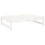 Gartenhocker aus massivem Kiefernholz weiß 120x80 cm von vidaXL, Modulare Sofas für den Außenbereich - Ref: Foro24-825738, Pr...