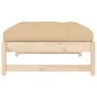 Gartenhocker aus massivem Kiefernholz 120x80 cm von vidaXL, Modulare Sofas für den Außenbereich - Ref: Foro24-825737, Preis: ...