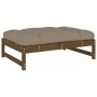 Gartenhocker aus massivem Kiefernholz, honigbraun, 120 x 80 cm von vidaXL, Modulare Sofas für den Außenbereich - Ref: Foro24-...