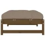 Gartenhocker aus massivem Kiefernholz, honigbraun, 120 x 80 cm von vidaXL, Modulare Sofas für den Außenbereich - Ref: Foro24-...