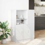 Mueble de cocina 2 piezas madera contrachapada blanca
