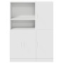 Mueble de cocina 2 piezas madera contrachapada blanca