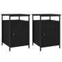Nachttische 2 Stück schwarzes Sperrholz 40x42x60 cm von vidaXL, Nachttische - Ref: Foro24-825864, Preis: 72,47 €, Rabatt: %