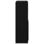 Mueble de cocina 2 piezas madera contrachapada negro
