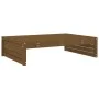 Gartenhocker aus massivem Kiefernholz, honigbraun, 120 x 80 cm von vidaXL, Modulare Sofas für den Außenbereich - Ref: Foro24-...