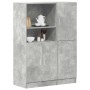 Set de muebles de cocina 2 pzas madera ingeniería gris hormigón