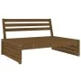 Zentrales Sofa aus massivem, honigbraunem Kiefernholz, 120 x 80 cm von vidaXL, Modulare Sofas für den Außenbereich - Ref: For...