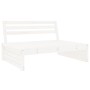 Central sofa made of solid white pine wood 120x80 cm by vidaXL, Modular outdoor sofas - Ref: Foro24-825759, Price: 156,20 €, ...