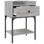 Mesitas noche 2 uds madera ingeniería gris Sonoma 40,5x31x60 cm de vidaXL, Mesitas de noche - Ref: Foro24-825900, Precio: 67,...
