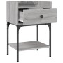 Mesitas noche 2 uds madera ingeniería gris Sonoma 40,5x31x60 cm de vidaXL, Mesitas de noche - Ref: Foro24-825900, Precio: 70,...