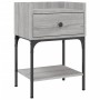 Mesitas noche 2 uds madera ingeniería gris Sonoma 40,5x31x60 cm de vidaXL, Mesitas de noche - Ref: Foro24-825900, Precio: 70,...