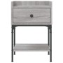 Mesitas noche 2 uds madera ingeniería gris Sonoma 40,5x31x60 cm de vidaXL, Mesitas de noche - Ref: Foro24-825900, Precio: 70,...