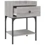 Mesitas noche 2 uds madera ingeniería gris Sonoma 40,5x31x60 cm de vidaXL, Mesitas de noche - Ref: Foro24-825900, Precio: 67,...