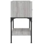 Mesitas noche 2 uds madera ingeniería gris Sonoma 40,5x31x60 cm de vidaXL, Mesitas de noche - Ref: Foro24-825900, Precio: 67,...