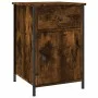 Mesita de noche madera contrachapada roble ahumado 40x42x60 cm de vidaXL, Mesitas de noche - Ref: Foro24-825907, Precio: 43,6...