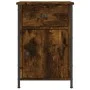 Mesita de noche madera contrachapada roble ahumado 40x42x60 cm de vidaXL, Mesitas de noche - Ref: Foro24-825907, Precio: 43,6...