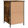 Mesita de noche madera contrachapada roble ahumado 40x42x60 cm de vidaXL, Mesitas de noche - Ref: Foro24-825907, Precio: 43,6...