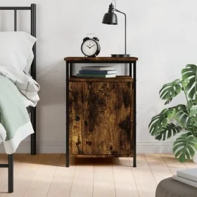 Smoked oak plywood bedside table 40x42x60 cm by vidaXL, Nightstands - Ref: Foro24-825867, Price: 41,15 €, Discount: %