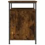 Mesita de noche madera contrachapada roble ahumado 40x42x60 cm de vidaXL, Mesitas de noche - Ref: Foro24-825867, Precio: 39,5...