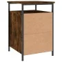 Mesita de noche madera contrachapada roble ahumado 40x42x60 cm de vidaXL, Mesitas de noche - Ref: Foro24-825867, Precio: 39,5...