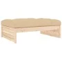 Taburete de jardín madera maciza de pino 120x80 cm de vidaXL, Sofás modulares de exterior - Ref: Foro24-825765, Precio: 108,2...