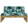 Impregnated pine wood central sofa 120x80 cm by vidaXL, Modular outdoor sofas - Ref: Foro24-825764, Price: 144,21 €, Discount: %
