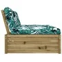 Zentralsofa aus imprägniertem Kiefernholz, 120 x 80 cm von vidaXL, Modulare Sofas für den Außenbereich - Ref: Foro24-825764, ...