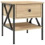 Nachttische, 2 Stück, Holzwerkstoff, Sonoma-Eiche, 40 x 42 x 45 cm von vidaXL, Nachttische - Ref: Foro24-825956, Preis: 86,03...