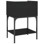 Schwarzer Nachttisch aus Holzwerkstoff, 40,5 x 31 x 60 cm von vidaXL, Nachttische - Ref: Foro24-825893, Preis: 45,98 €, Rabat...