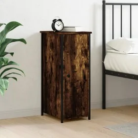 Smoked oak engineered wood bedside table 32x42x80 cm by vidaXL, Nightstands - Ref: Foro24-825967, Price: 58,70 €, Discount: %