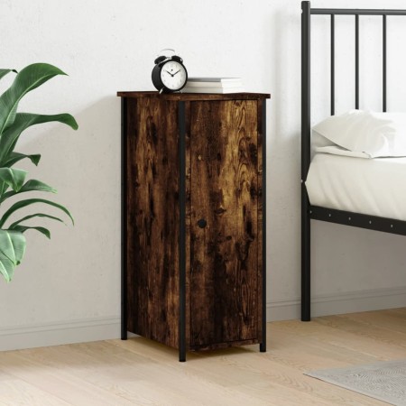 Nachttisch aus geräuchertem Eichenholzwerkstoff, 32 x 42 x 80 cm von vidaXL, Nachttische - Ref: Foro24-825967, Preis: 59,64 €...