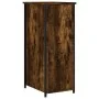Mesita de noche madera de ingeniería roble ahumado 32x42x80 cm de vidaXL, Mesitas de noche - Ref: Foro24-825967, Precio: 58,7...
