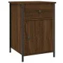 Mesita de noche madera contrachapada marrón roble 40x42x60 cm de vidaXL, Mesitas de noche - Ref: Foro24-825911, Precio: 46,89...