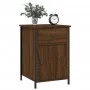 Mesita de noche madera contrachapada marrón roble 40x42x60 cm de vidaXL, Mesitas de noche - Ref: Foro24-825911, Precio: 46,89...