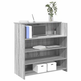 Mostrador de recepción sonoma gris 100x50x103,5 cm Mostrador de recepción sonoma gris 100x50x103,5 cm