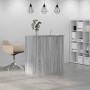 Mostrador de recepción sonoma gris 100x50x103,5 cm
