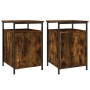 Nachttische 2 Stk. Sperrholz Eiche geräuchert 40x42x60 cm von vidaXL, Nachttische - Ref: Foro24-825868, Preis: 50,24 €, Rabat...