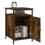 Mesitas noche 2 uds madera contrachapada roble humo 40x42x60 cm de vidaXL, Mesitas de noche - Ref: Foro24-825868, Precio: 49,...