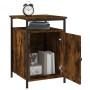 Nachttische 2 Stk. Sperrholz Eiche geräuchert 40x42x60 cm von vidaXL, Nachttische - Ref: Foro24-825868, Preis: 50,24 €, Rabat...