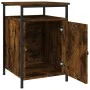 Mesitas noche 2 uds madera contrachapada roble humo 40x42x60 cm de vidaXL, Mesitas de noche - Ref: Foro24-825868, Precio: 49,...