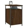 Oak brown plywood bedside table 40x42x60 cm by vidaXL, Nightstands - Ref: Foro24-825871, Price: 40,52 €, Discount: %