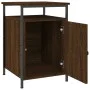 Oak brown plywood bedside table 40x42x60 cm by vidaXL, Nightstands - Ref: Foro24-825871, Price: 40,52 €, Discount: %